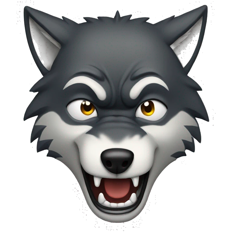 angry wolf emoji