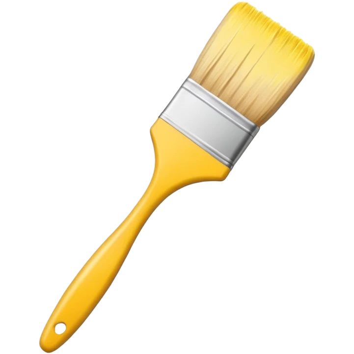 yellow brush emoji
