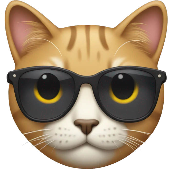 Cat with sunglasses emoji