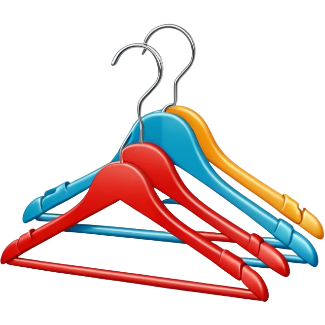 silk clothing hangers emoji