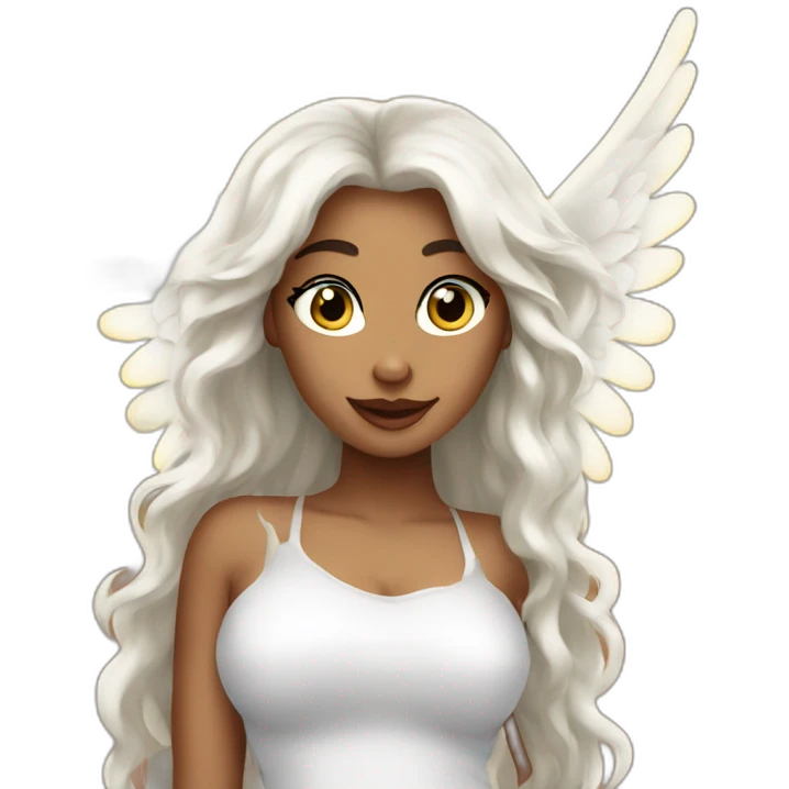 Angel chanteuse emoji