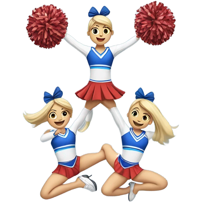 cheerleading stunt emoji emoji
