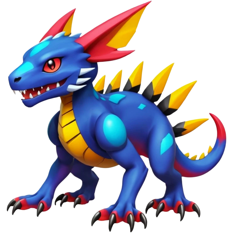  colorful dark Fakémon-Pokémon-Digimon-creature (full body) emoji