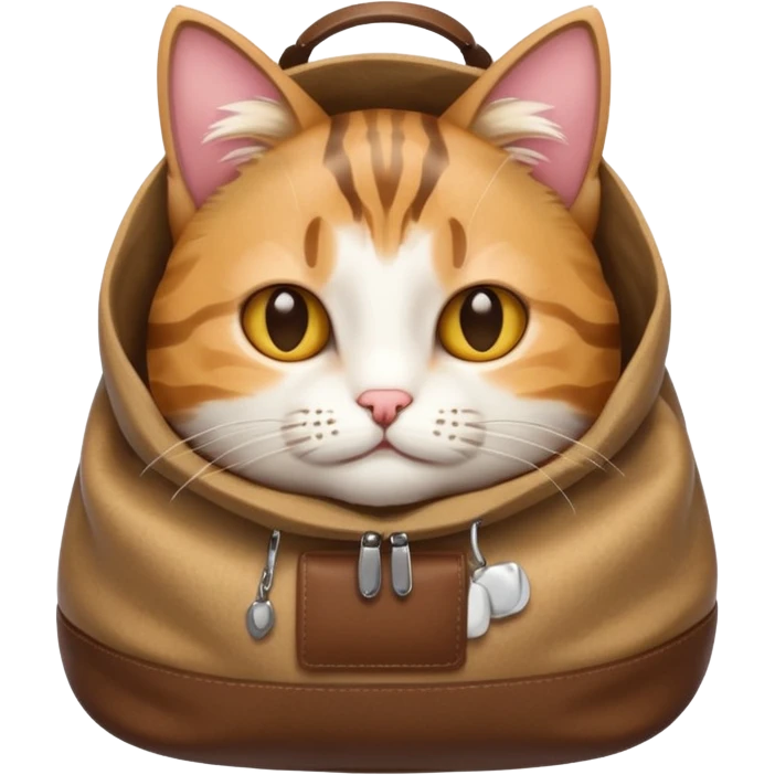 Cat in the bag emoji