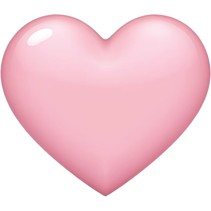 light pink heart emoji