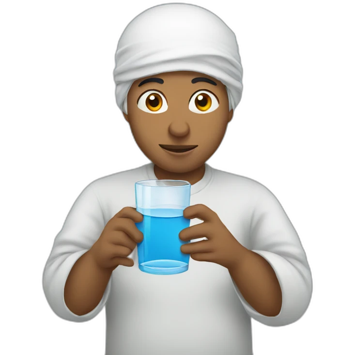 muslim-drinking-water emoji