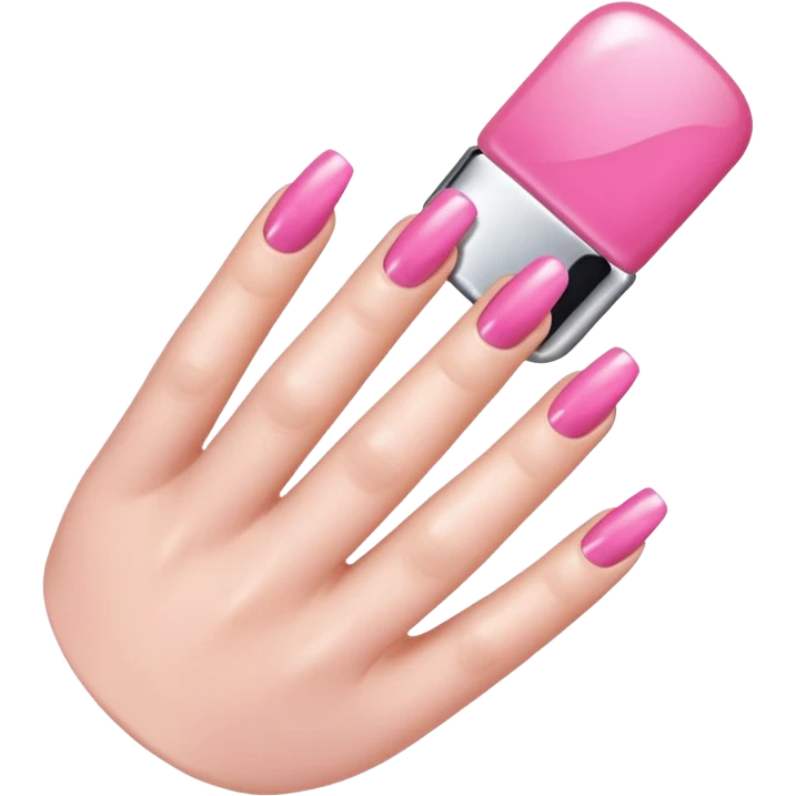 Pink manicure  emoji
