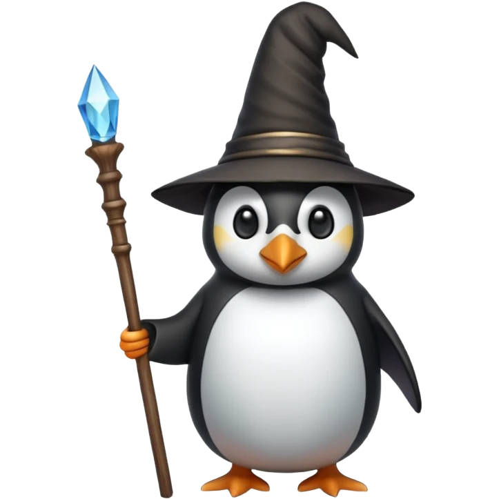 Penguin Wizard emoji