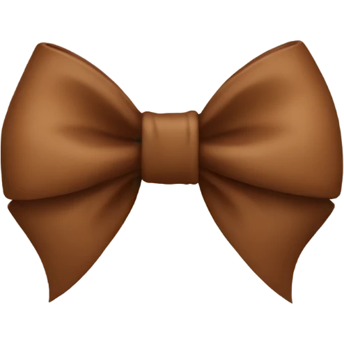 Brown bow emoji