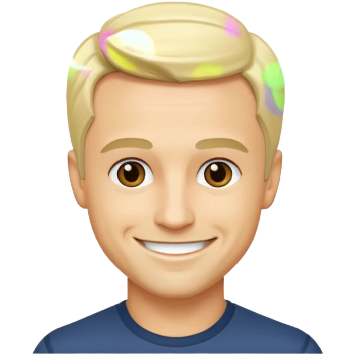 Freddie Prinze Jr, blonde hair, emoji