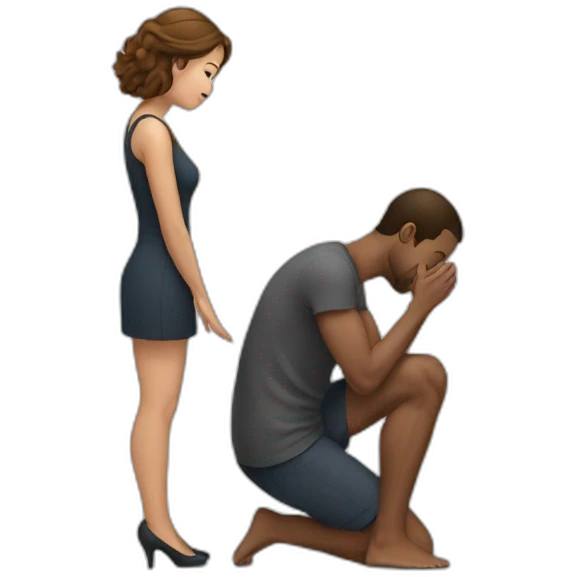 woman-on-knees-facing-man emoji
