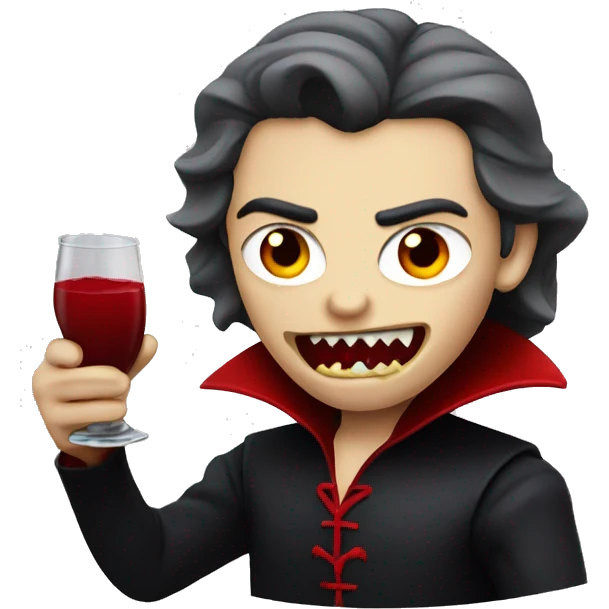 Vampire drinking blood  emoji