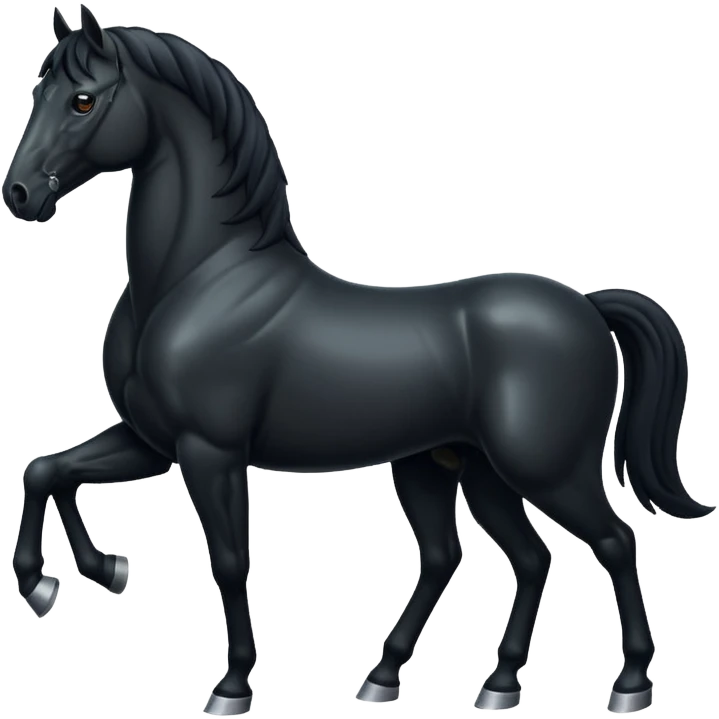 Black horse  emoji