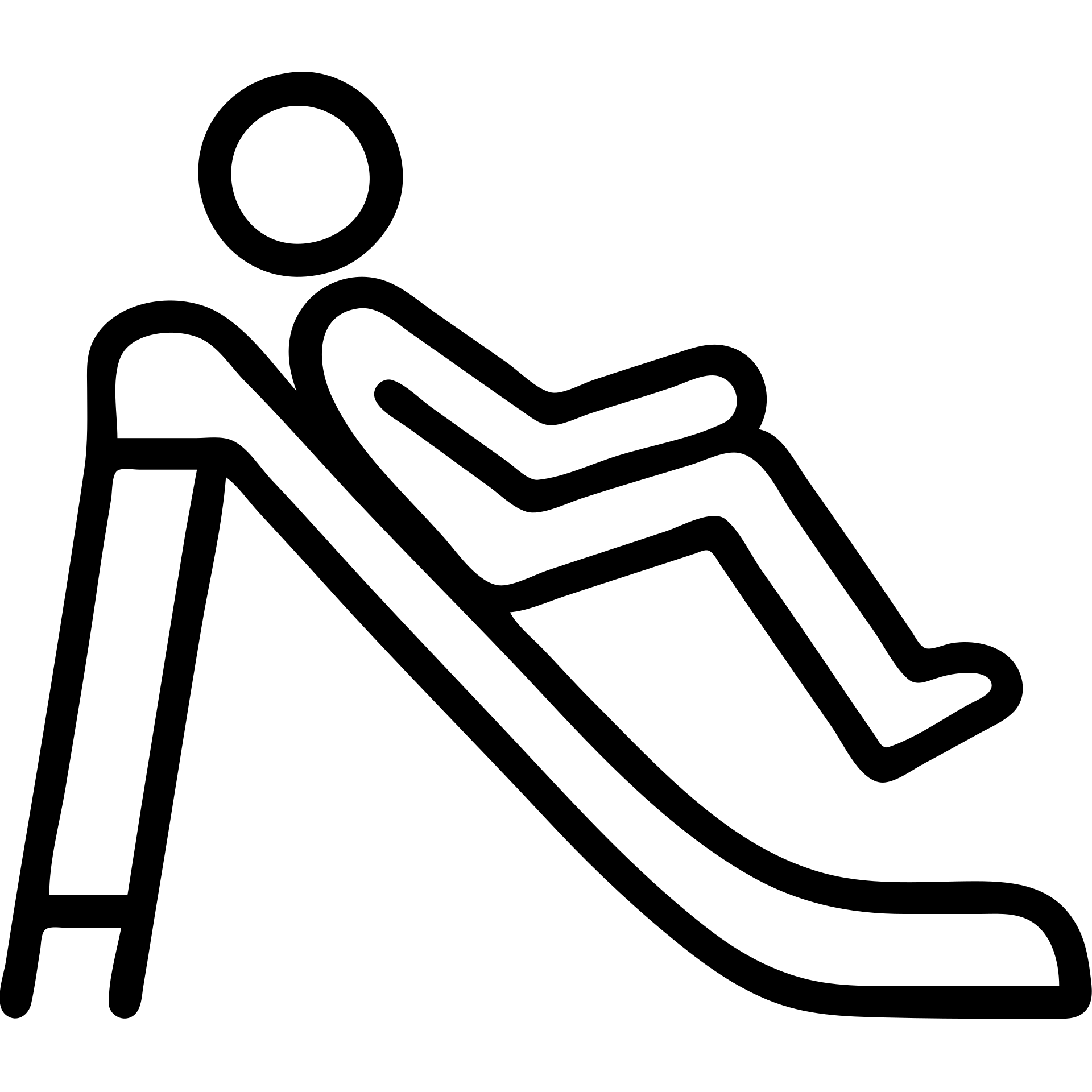 an icon of a person resting on a slide, clean outline, no fill emoji