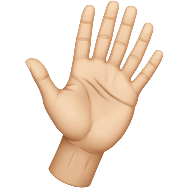 hello hand emoji