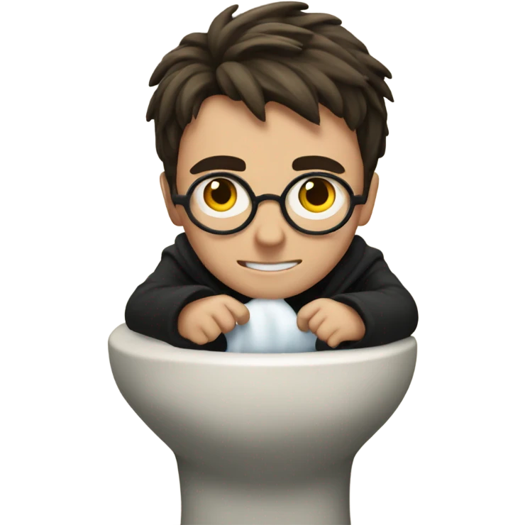 Harry Potter in the toilet emoji
