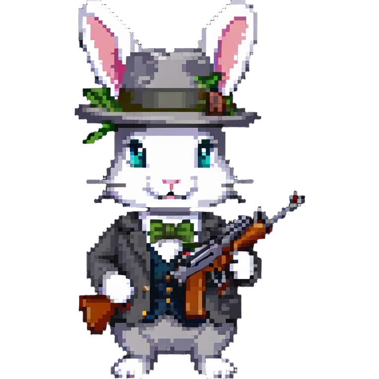 gangster rabbit emoji