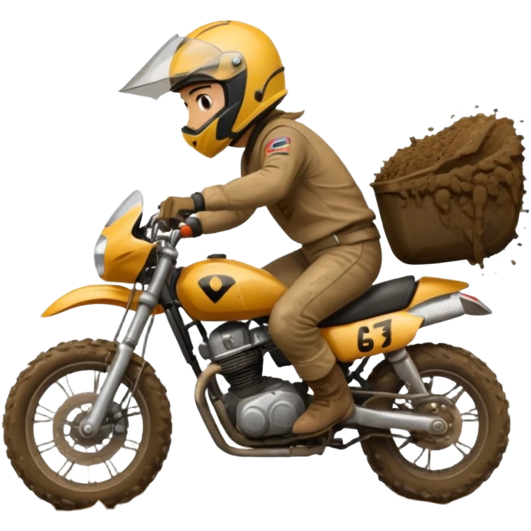 Roulig moto cross emoji