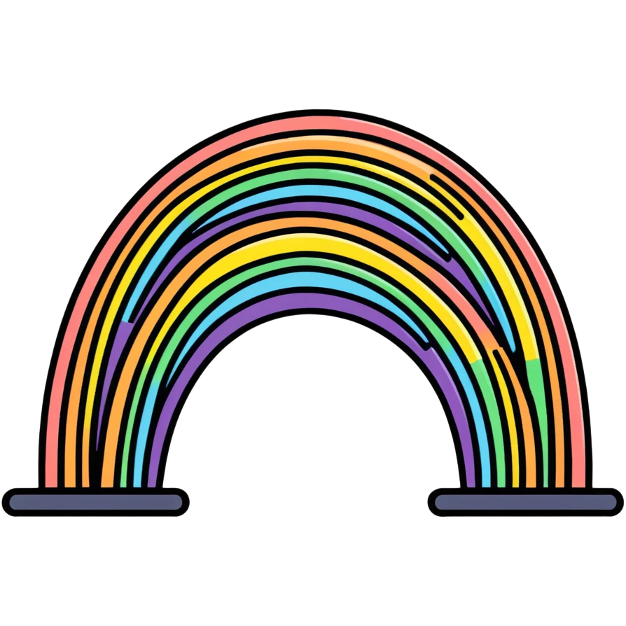 Rainbow spaghetti  emoji