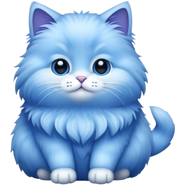 Chat bleu  emoji