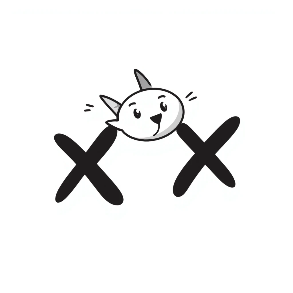 null symbol hand drawn doodle emoji