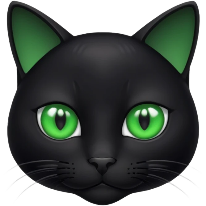 black cat side eyeing camera  emoji