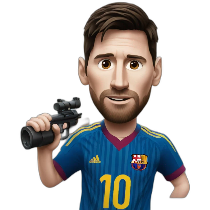 messi shooting emoji