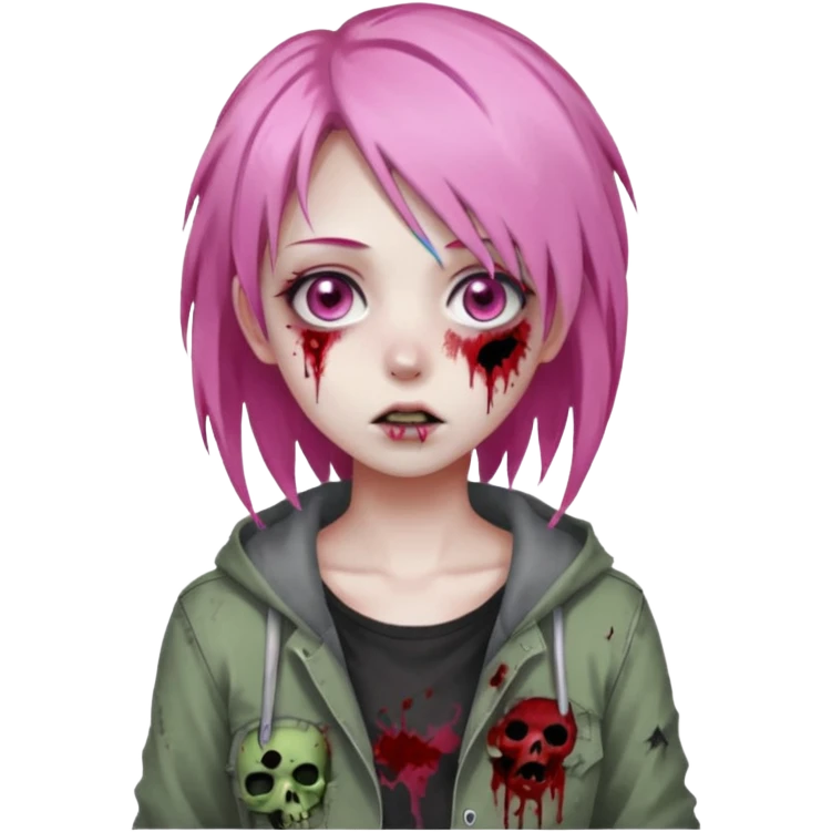Anime Pink ZombieGirl She/Her emoji