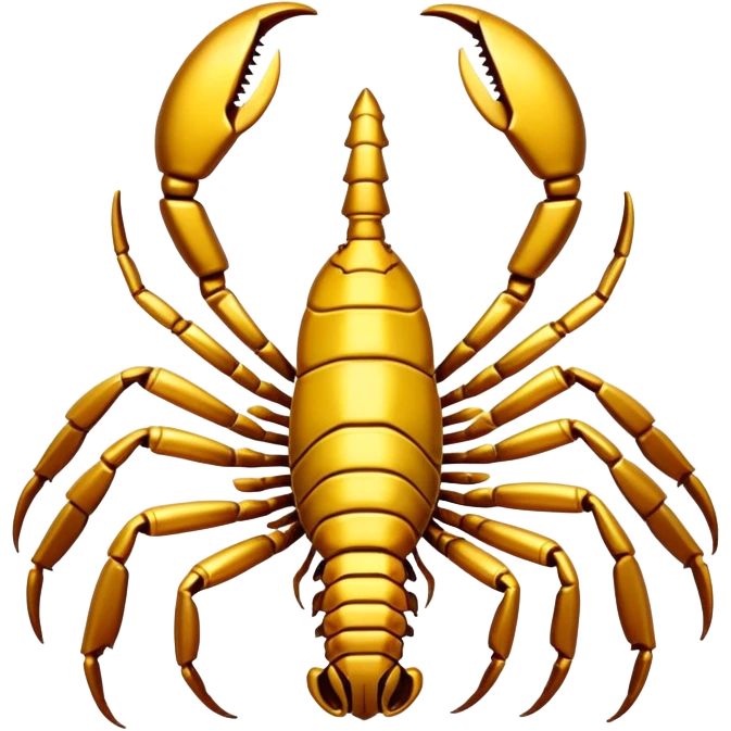 The scorpion is golden in color emoji