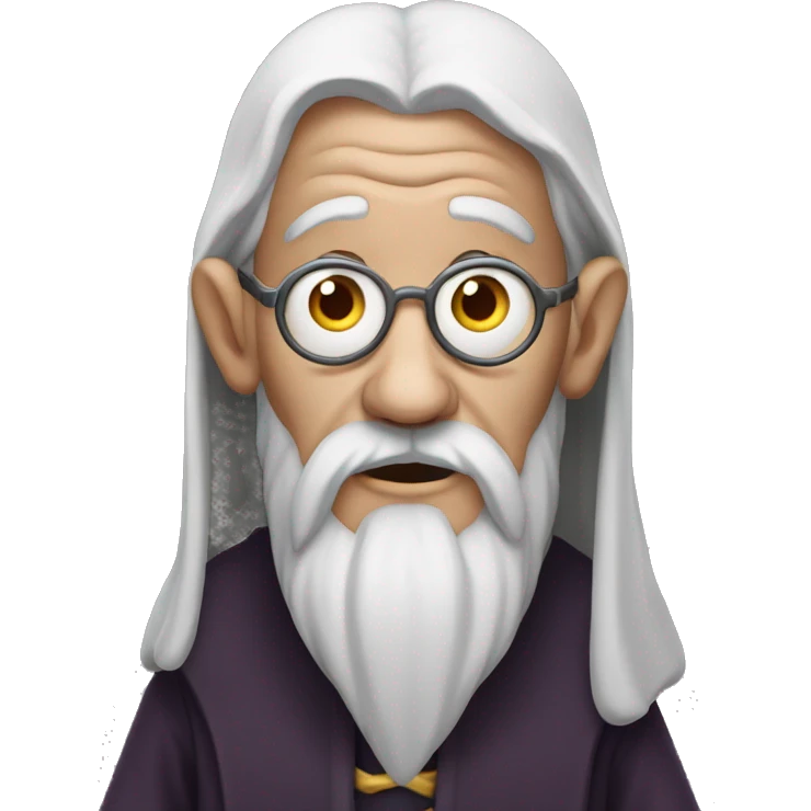 ugly wizard with large space between his eyes emoji