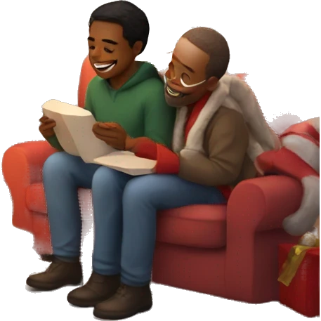cozy christmas scene  emoji