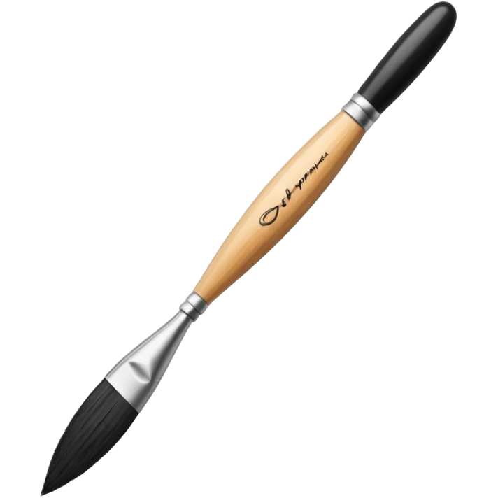 Calligraphy Brush – Long thin brush with ink on tip. emoji