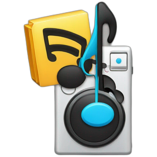 50% phone battery and musical note emoji
