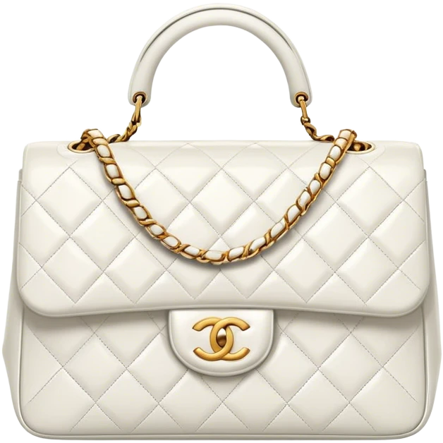 white chanel bag emoji