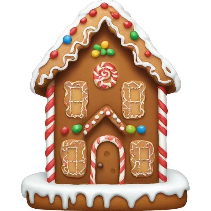 Gingerbread house emoji
