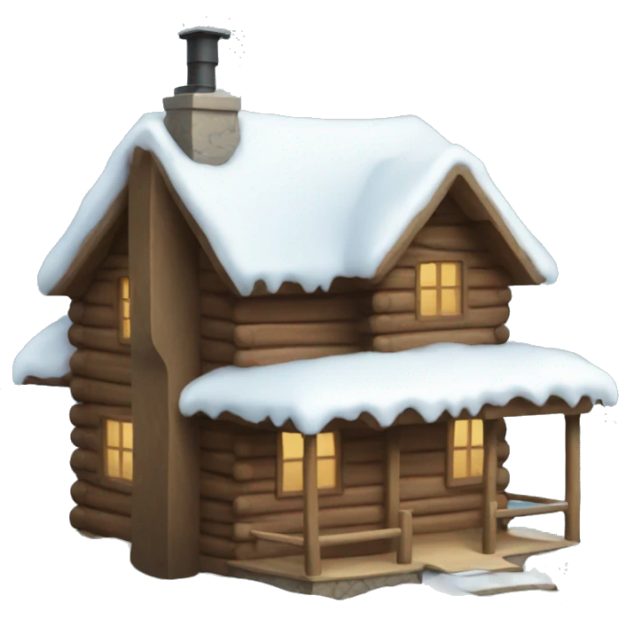 Winter Cabin  emoji