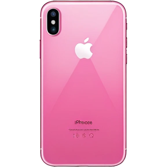 A pink iPhone  emoji