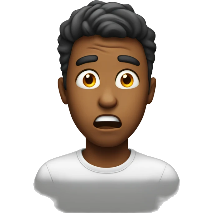 Shocked young man emoji
