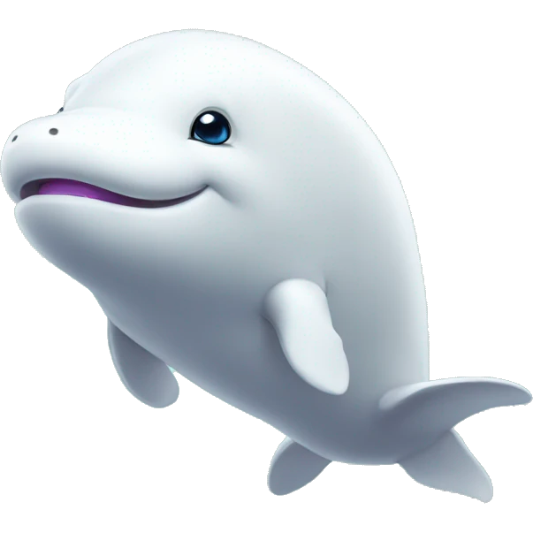 Beluga in blockchain world emoji