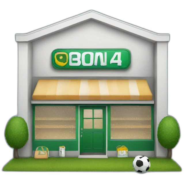 soccer shop emoji