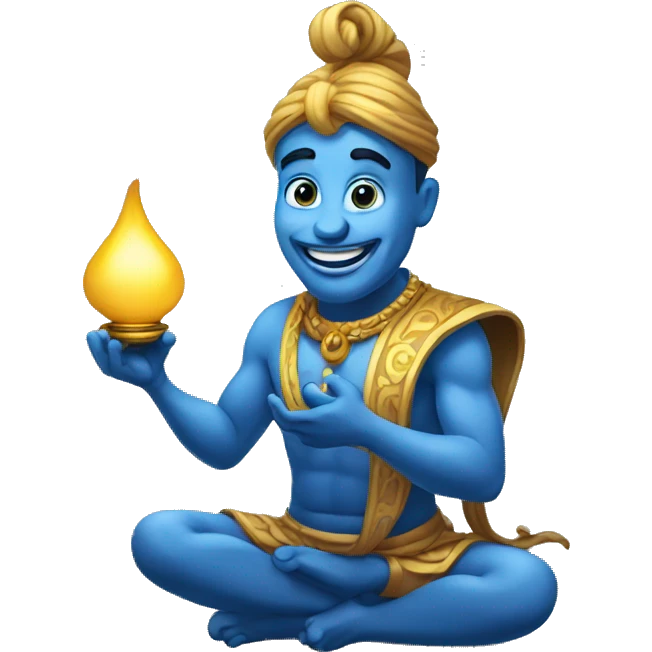 Genie with lamp  emoji
