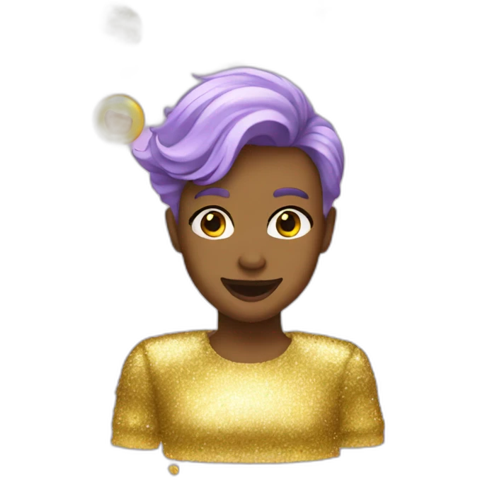 Glitter fever  emoji