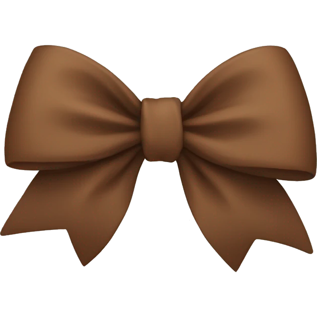brown bow emoji
