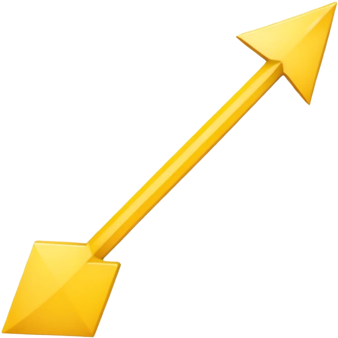 A simple yellow (#EBAA3C) arrow pointing to the right emoji