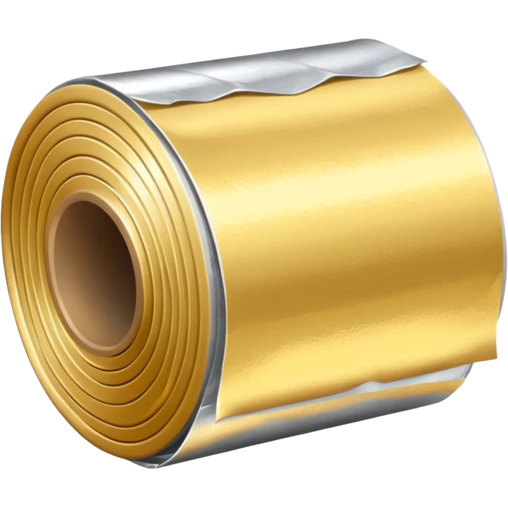 3 silver foil roll  emoji
