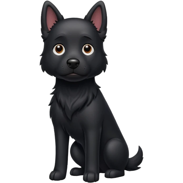 haz un perro negro emoji