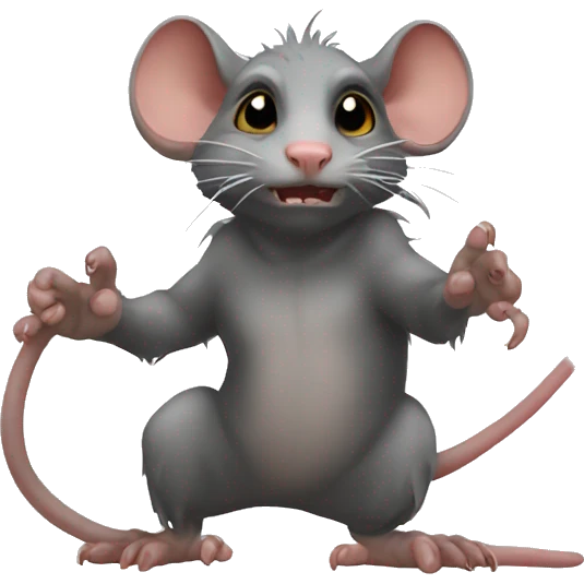 Demon rat ￼ emoji