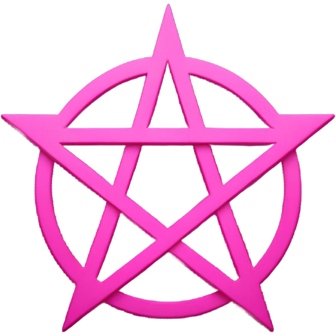 pink pentagram emoji