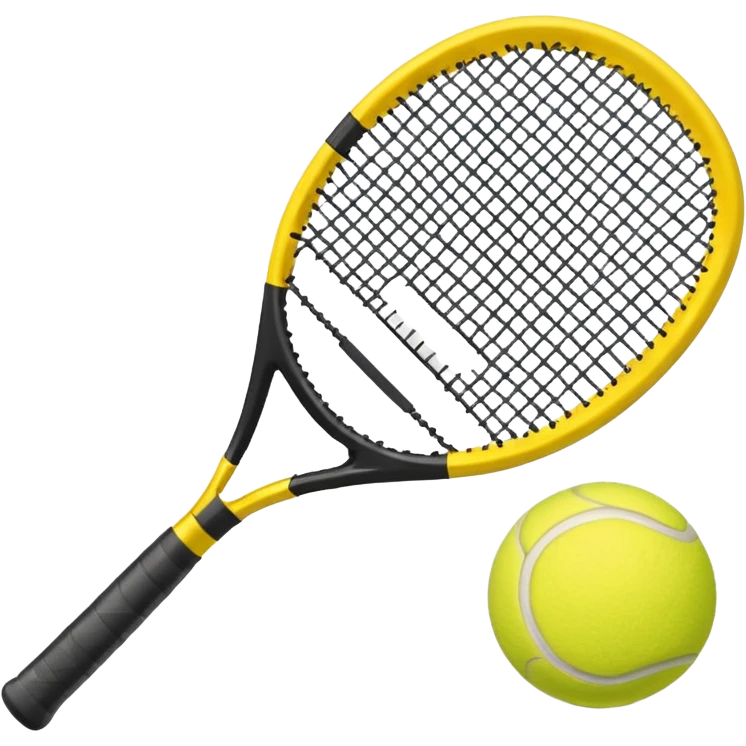 padel a racket with a yellow tennis ball emoji