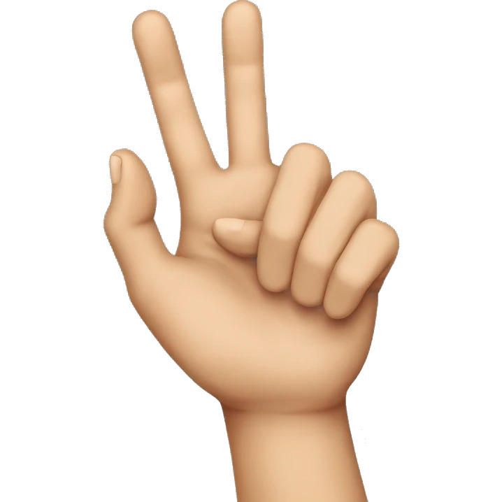 Una mano formando una L emoji